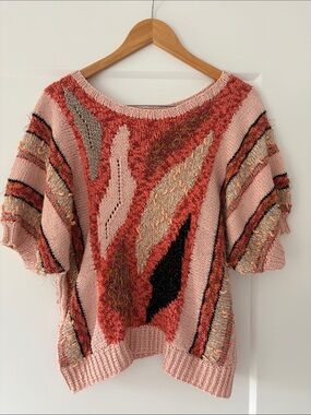 Vintage 80s/90s Patchwork Knit Sweater (Possibly Segue)